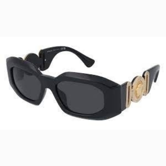 NEW VERSACE UNISEX SUNGLASSES VE4425U GB1/87 MOD VE4425U BLACK - Picture 11 of 12